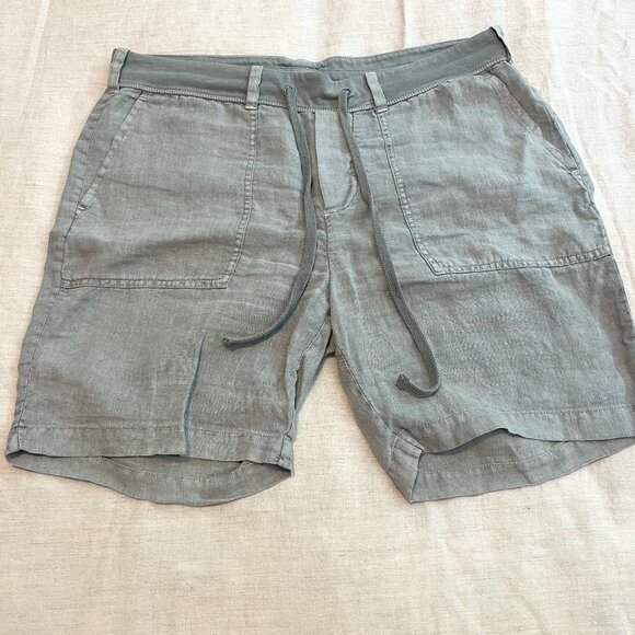 James Perse Flax Color Linen Shorts, Size 3 (L) - Picture 1 of 6